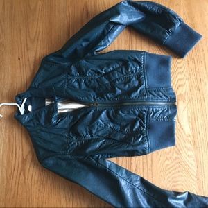 DIVIDED By H&M Green Leather Jacket