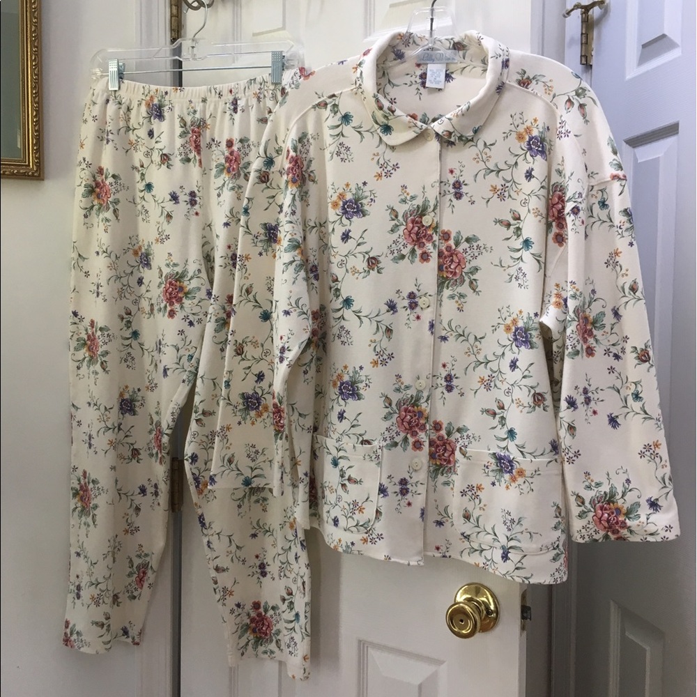 🌸 Lilly Wicket Floral 100% Cotton Knit Pajamas 🌷