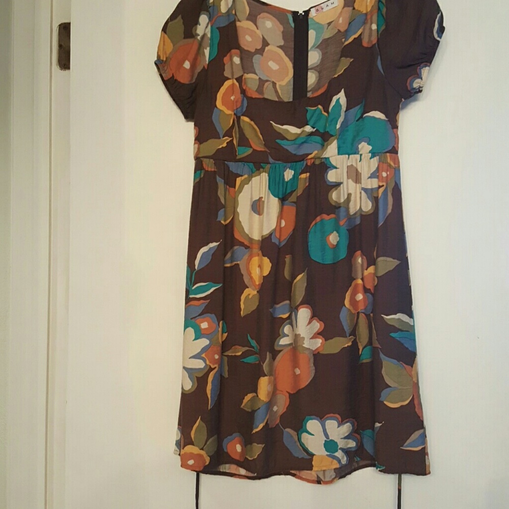 Glam Floral print mini dress