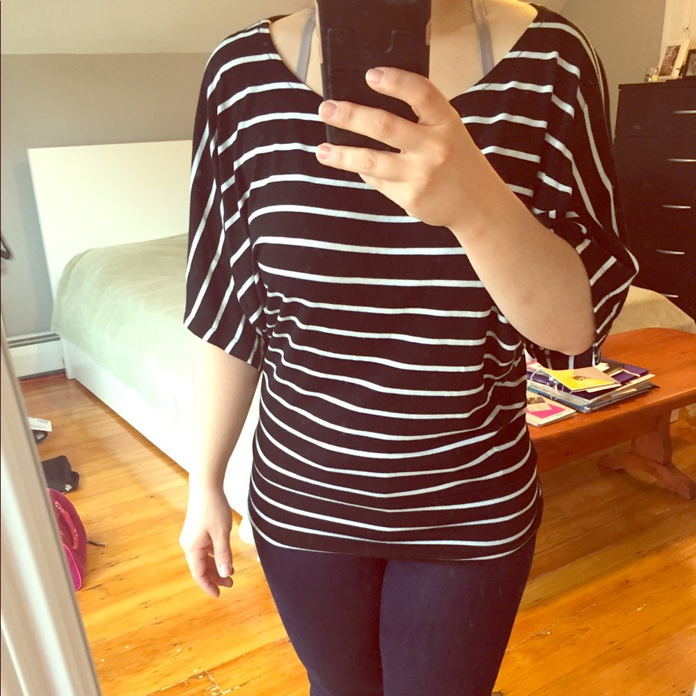 Black and white striped shirt
