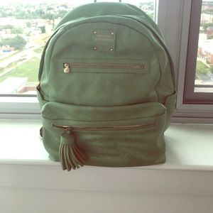 Light green backpack