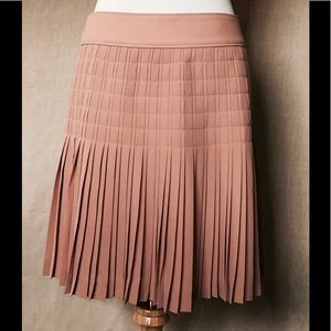 J Crew Rose Pleated Skirt