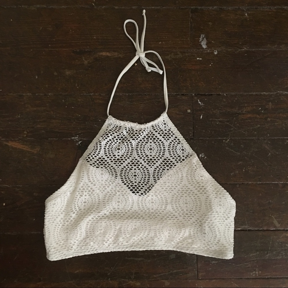 NWT halter crochet bikini top
