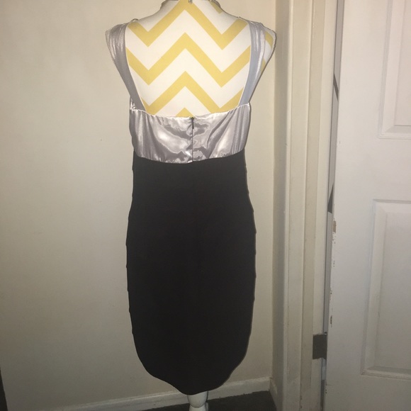 💙Boston proper, silver and black dress, L - Picture 3 of 4