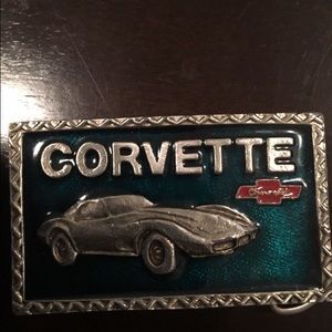 Corvette belt buckle vintage 1970s
