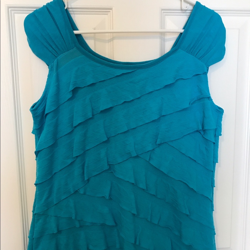 Rafaella Turquoise Stretch Top