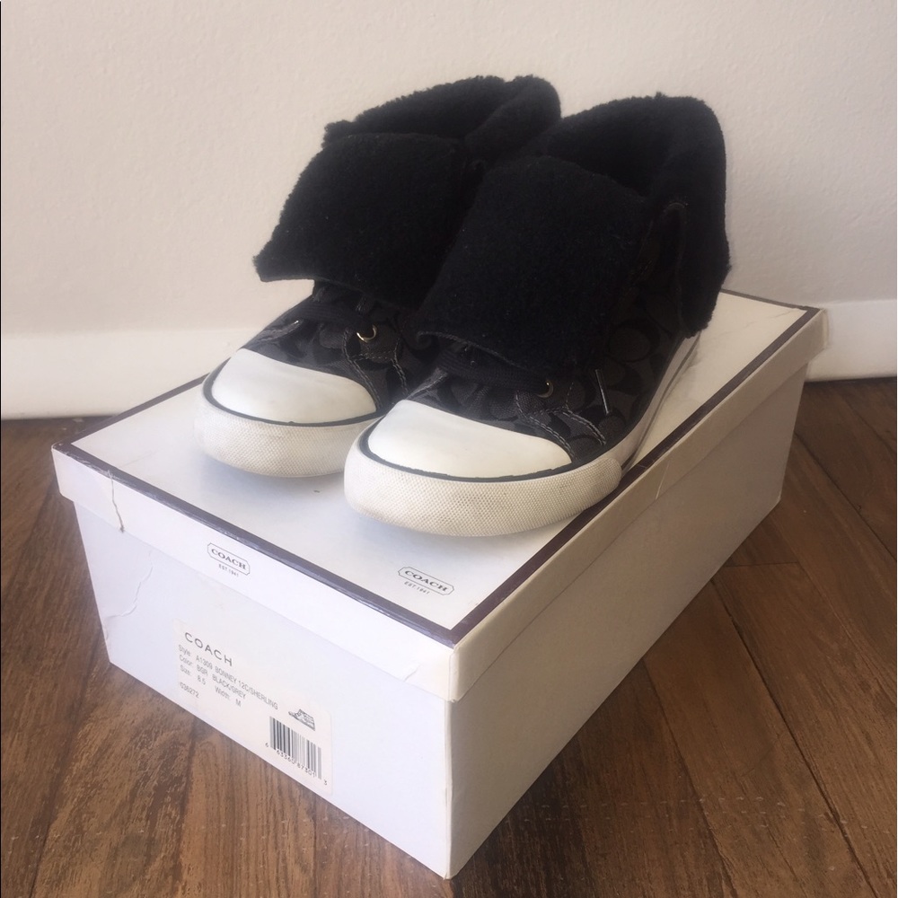 Coach Women's Bonney High Top Sneakers Size 8.5