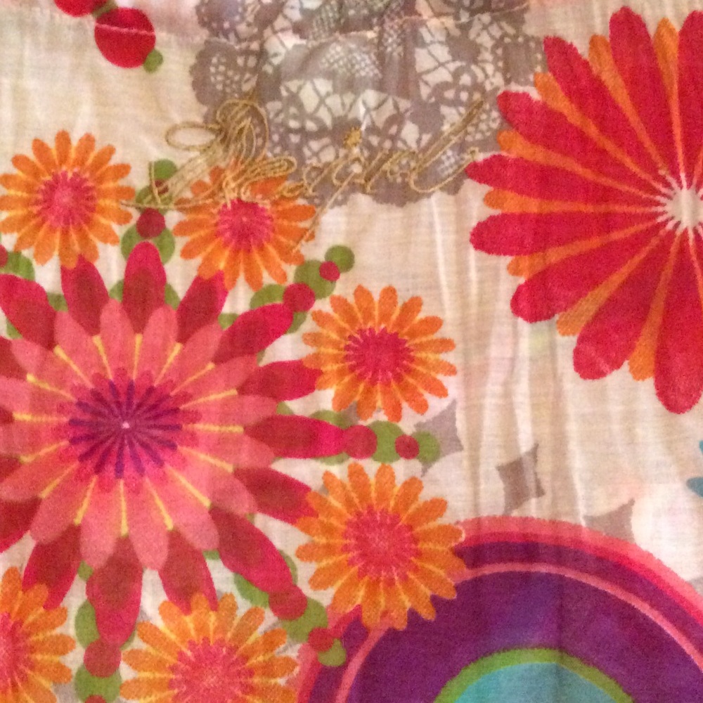 Desigual Flowered Multi- Colored Top Size Small - image 4