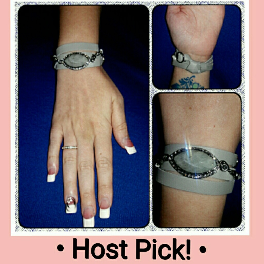 Gray Wrap Around Bracelet