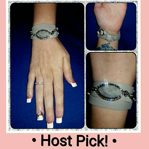 Gray Wrap Around Bracelet - Picture 1 of 4