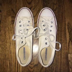 Used White Low Top Converse