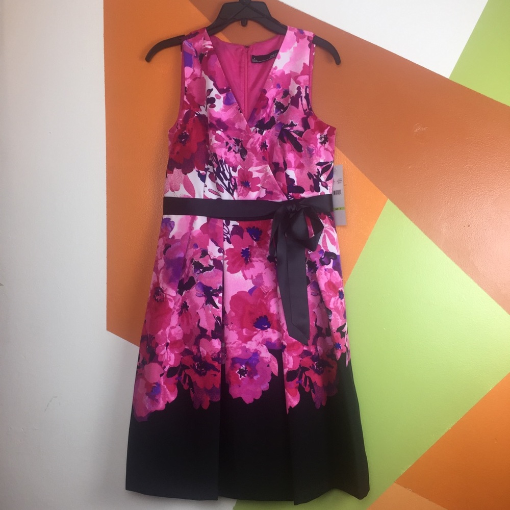 Chetta B Fit and Flare Floral Dress