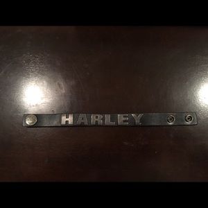 Harley Davidson leather cuff bracelet