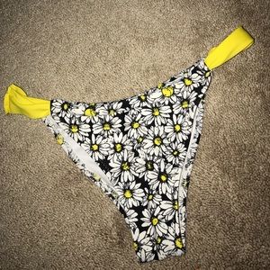 Daisy Print Cheeky Swim Bottoms