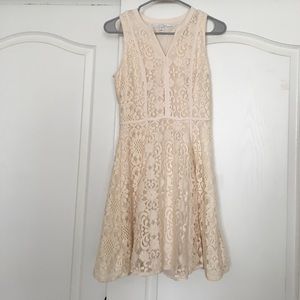 Cream Lace Dress
