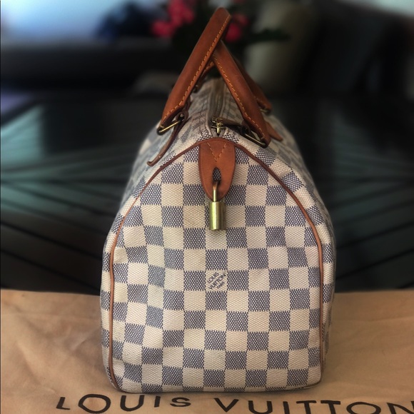 🚫SOLD🚫LOUIS VUITTON WHITE SPEEDY 30 - Picture 3 of 8
