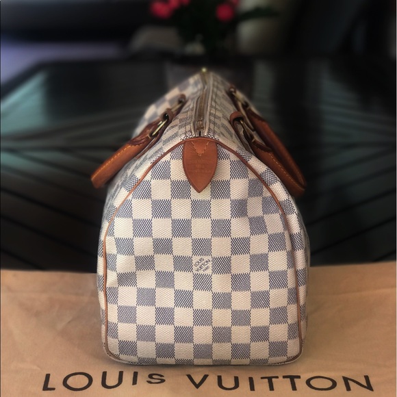 🚫SOLD🚫LOUIS VUITTON WHITE SPEEDY 30 - Picture 4 of 8