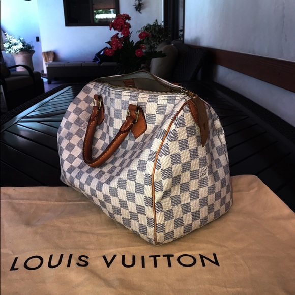 🚫SOLD🚫LOUIS VUITTON WHITE SPEEDY 30 - Picture 2 of 8