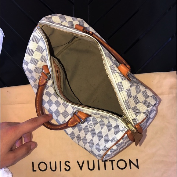 🚫SOLD🚫LOUIS VUITTON WHITE SPEEDY 30 - Picture 5 of 8