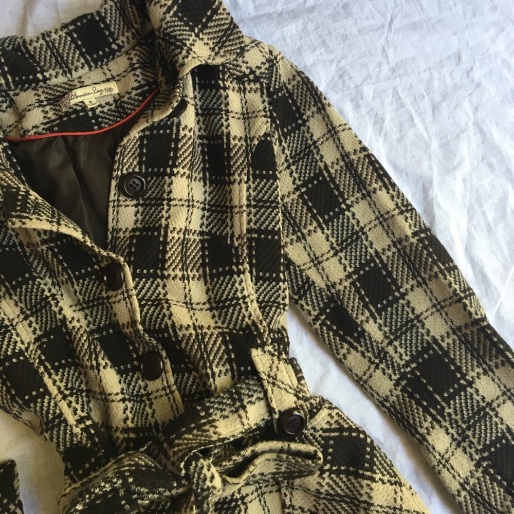 Macy's Plaid Coat