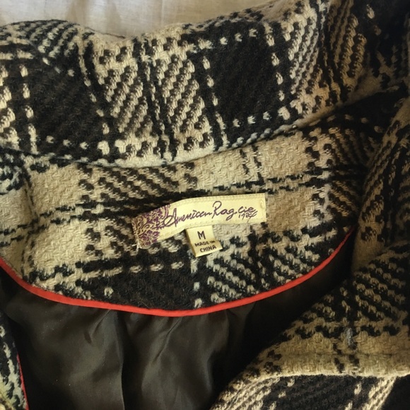 Macy's Plaid Coat - Picture 3 of 6