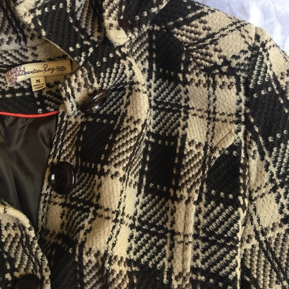 Macy's Plaid Coat - Picture 5 of 6