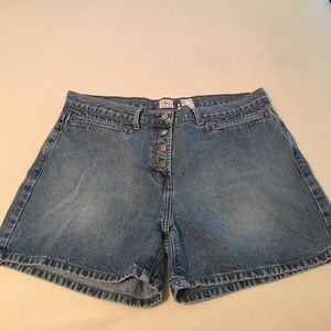 Calvin Klein Button Front Jean Shorts