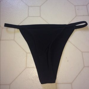 Simple Black Cheeky Bikini Bottom