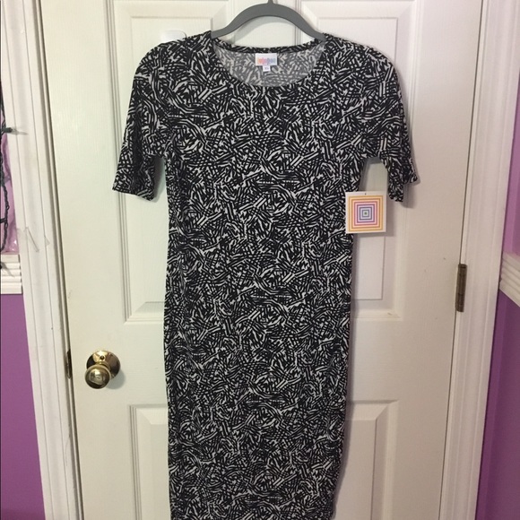 Lularoe Julia dress black and white - Picture 2 of 2