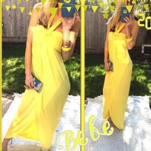Bebe maxi halter dress