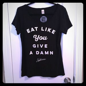 Herbivore Vegan Eat Like You Give A Damn Tee