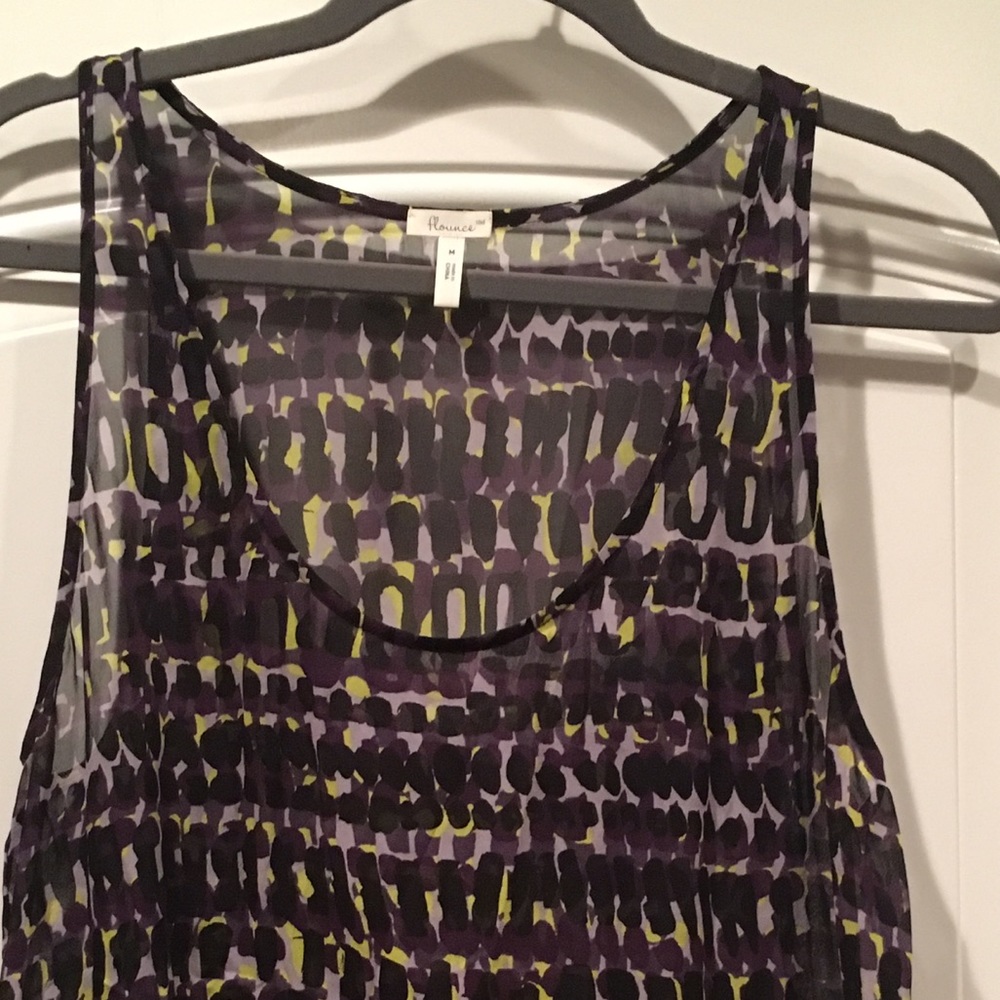 Flounce 100% Silk Tank