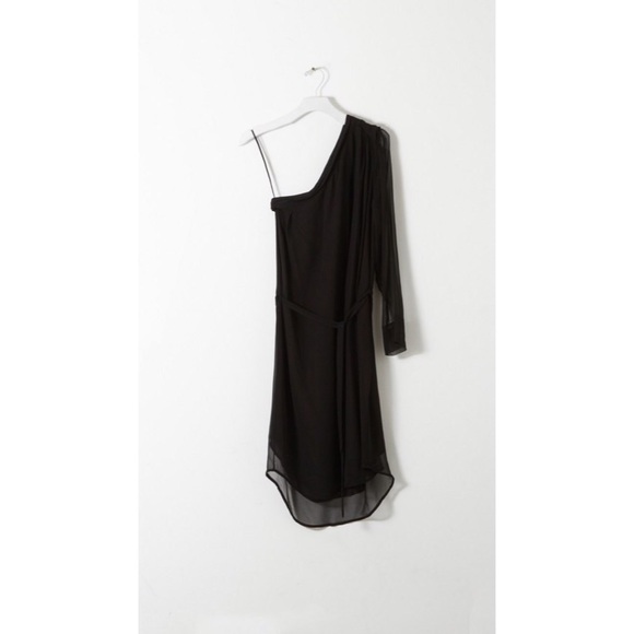Raquel Allegra Black Silk Dress sz 3 L 6 8 - NWOT - Picture 6 of 6