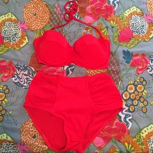 ASOS High Waisted Balconette Retro Bikini