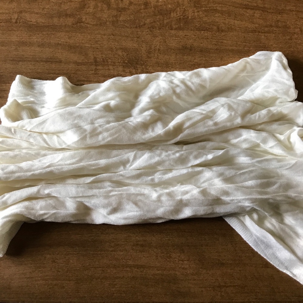 White Infinity Scarf
