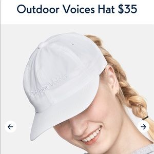 Outdoor voices white hat