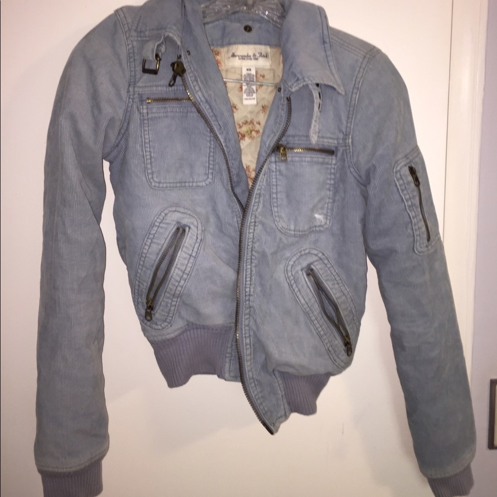 Abercrombie and Fitch Corduroy Bomber Jacket
