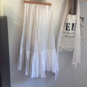 White Cotton Skirt