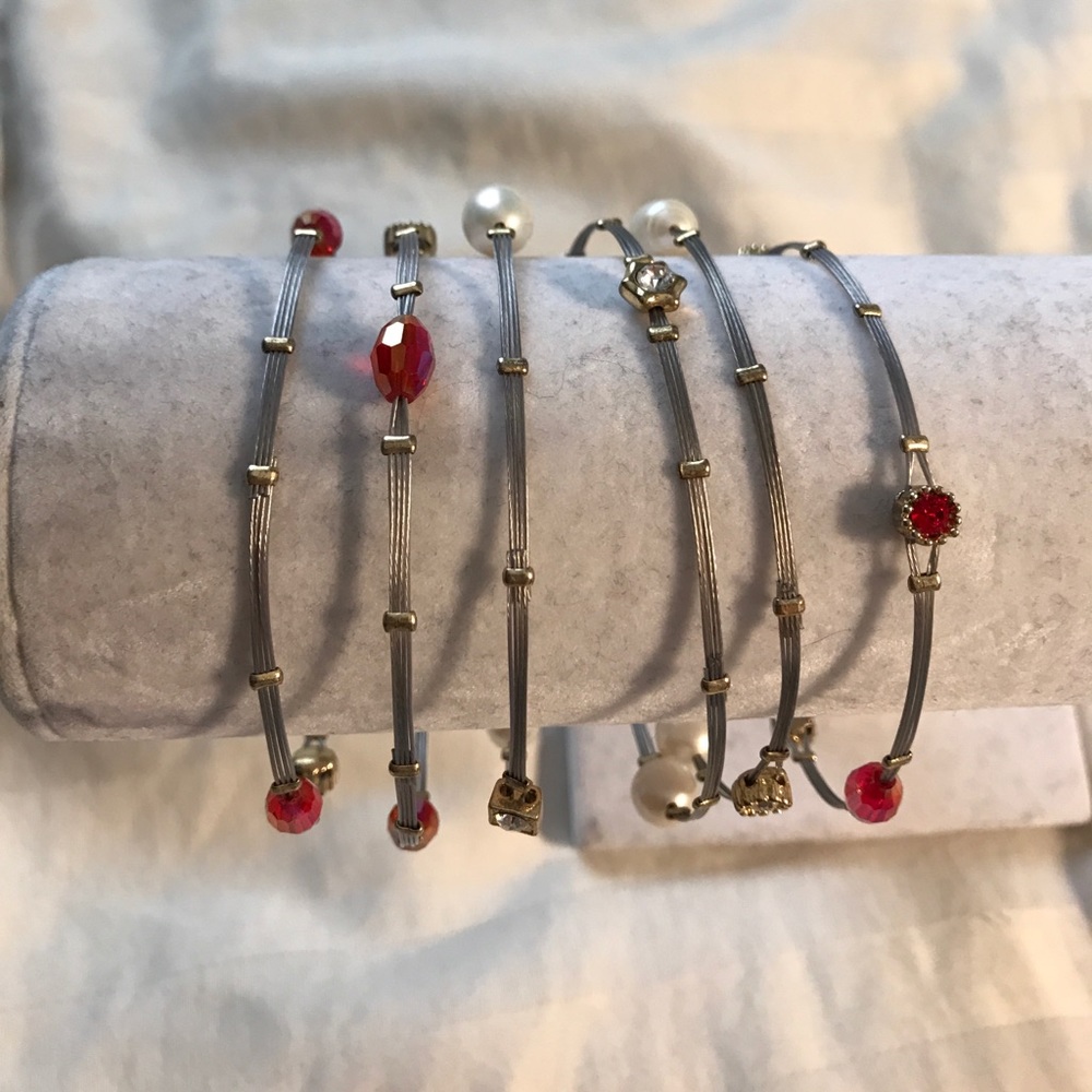 Natural Pearl Bracelet Set