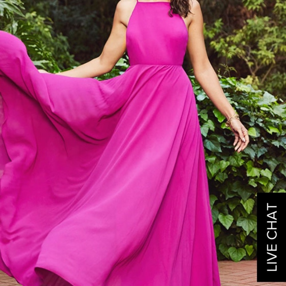 Purple backless criss cross halter neck maxi dress