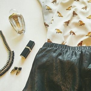 Shimmery tea skirt