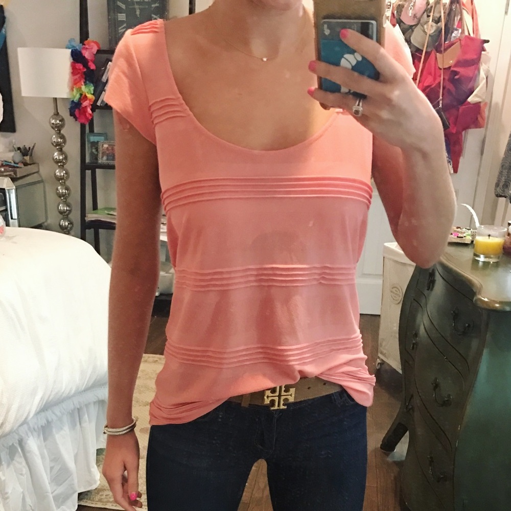 Short Sleeved, Ruffled Top