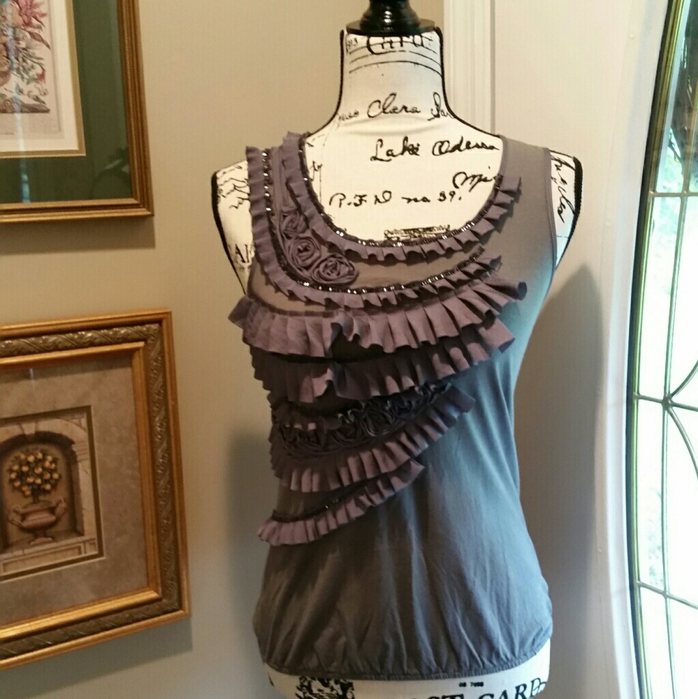 LOFT by Ann Taylor Embellished Tank - Exquisite
