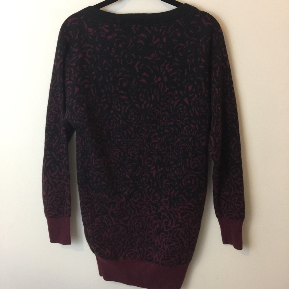 NWT Talula Angora Cashmere Rose Printed Sweater - Picture 4 of 5