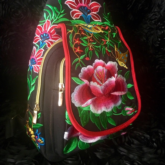 Embroidered Backpack