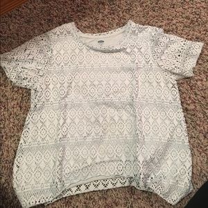 Girls large crop top like new