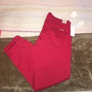 NWT Hudson pink skinnies