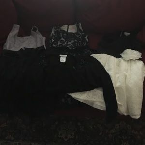 Three Girls Dresses and A Black Sweater