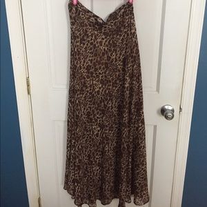 Cheetah Print Maxi Skirt