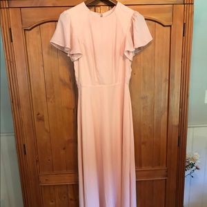 ASOS flutter sleeve dress